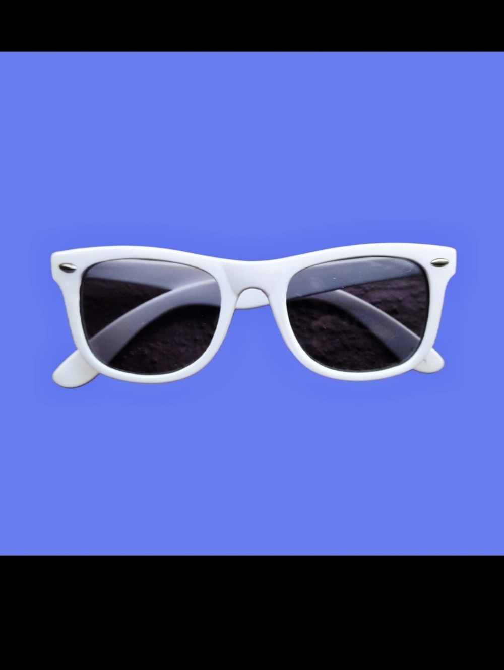 80s retro vintage style White polarized sunglasses NWOT